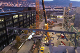 Fachwerk für den Campus Biel